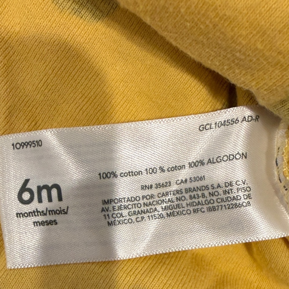 Carter's Yellow and Red Construction Rompers! - Picture 3 of 11
